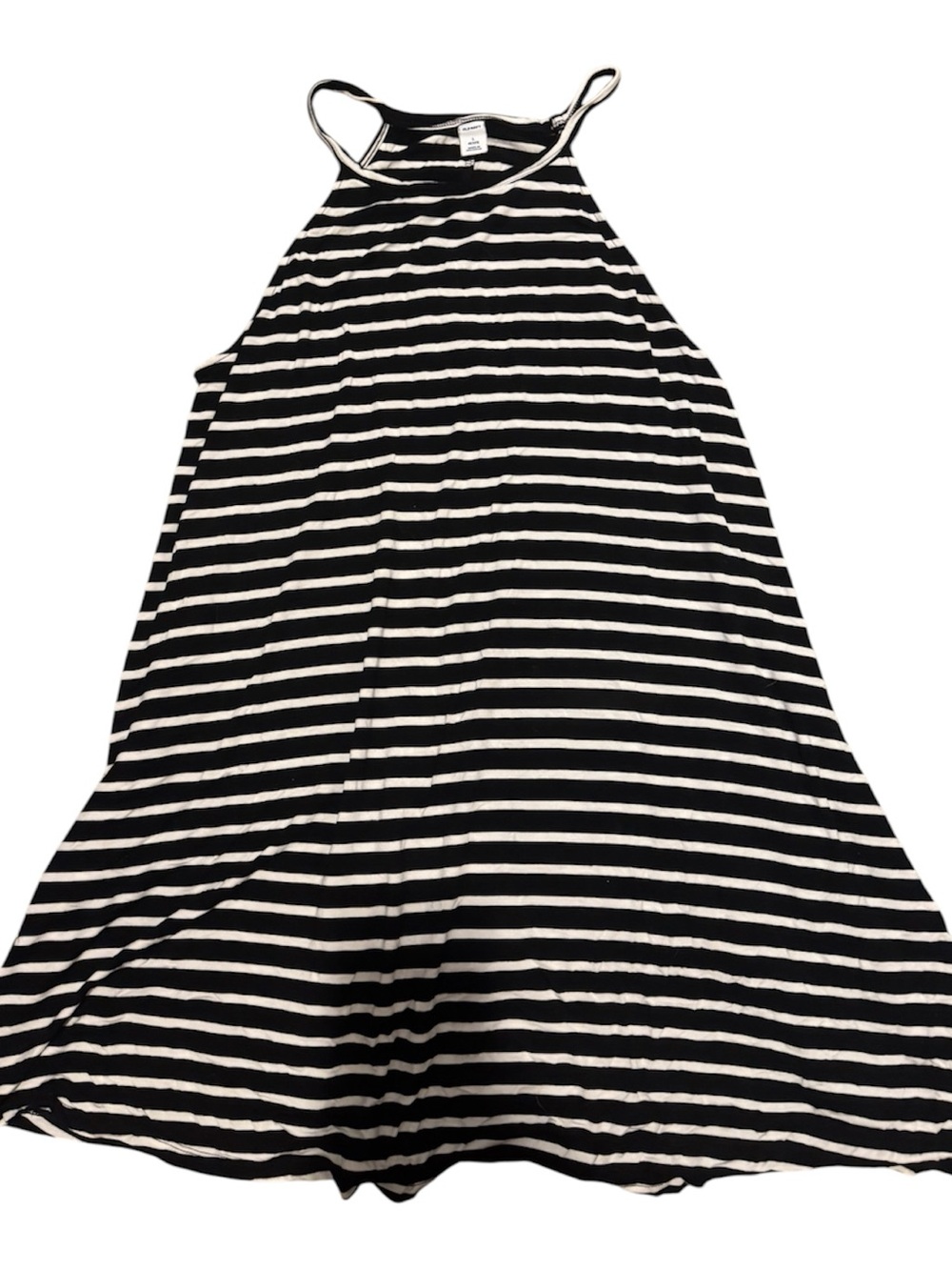 Old Navy Black & White Striped A-Line Skirt